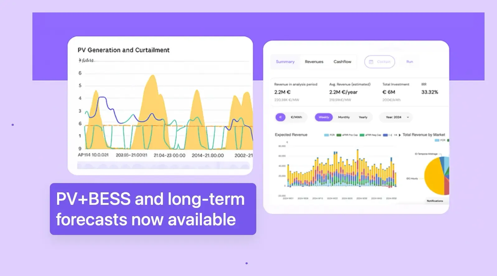 New Product Feature | PV+BESS and long-term forecasts